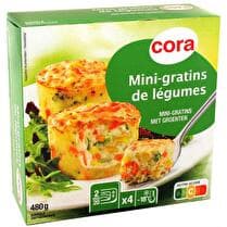 CORA Mini gratins de légumes x4