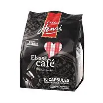 Cafés Henri, Elsass café capsules Prima Compatible Nespresso - x 10 soit 50 g