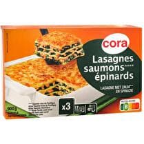 CORA Lasagnes saumons épinards