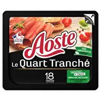 Aoste, Quart de jambon cru pré-tranché 18 tranches