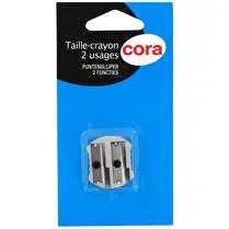 Cora, taille crayon 2 usages metal