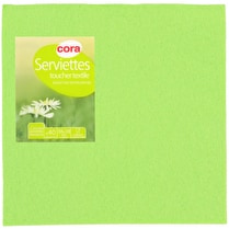 Cora, Serviettes vertes 38x38cm