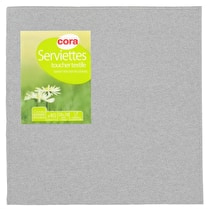 Cora, Serviettes grises 38X38cm