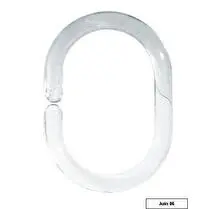 Gelco, Anneaux de douche clip transparent