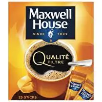 Maxwell house, Qualité filtre - Sticks café soluble x25