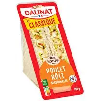 Daunat, 2 Sandwichs triangle poulet rôti