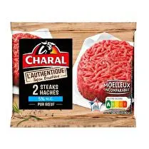 Charal, Steaks hachés pur boeuf 5% M.G L'authentique façon bouchère