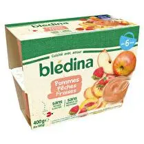 Blédina, Coupelles pommes pêches fraises dès 6 mois