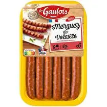 Le gaulois, Merguez de volaille x 6