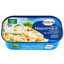 Cora, Filets de maquereaux marinés au muscadet