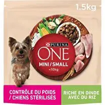 Purina, Croquettes chien Mini Contrôle du poids avec du boeuf et du riz