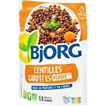 Bjorg, Lentilles & carottes fondantes BIO