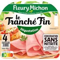 Fleury michon, Fines Jambon Dégustation conservation sans nitrite 4 tranches