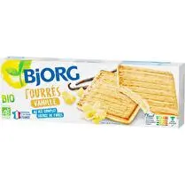 Bjorg, Biscuits fourrés vanille BIO