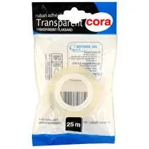 Cora, recharge adhésif transparent 19mmx25 m cora