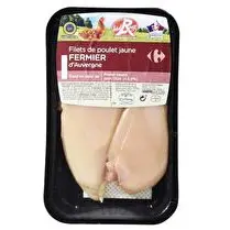 Carrefour, Filet de poulet jaune fermier d'Auvergne Label Rouge