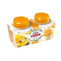 Rians, Panna cotta avec coulis mangue passion