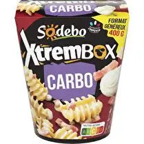 Sodebo, Xtrembox Radiatori à la carbonara
