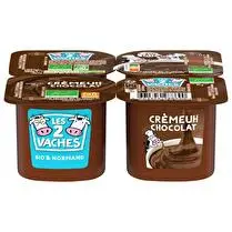 Les 2 vaches, Crème dessert BIO au chocolat