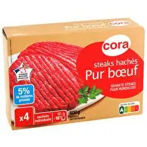Cora, Steack haché 5% MG
