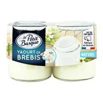 Le petit basque, Yaourt de brebis nature