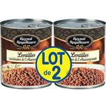 Raynal et Roquelaure, Lentilles cuisinées à l'Auvergnate