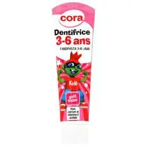 Cora, Dentifrice enfant kido goût fraise 3-6 ans
