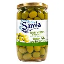 Samia, Olives vertes dénoyautées