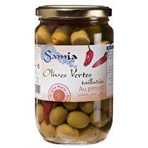 SAMIA Olives vertes pimentées