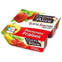 Charles & Alice, Dessert fruitier pommes fraises