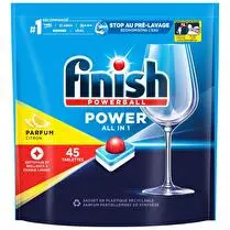 Finish, Tablettes Tout En 1 Dégraissant Fraîcheur Citron x45