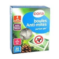Cora, Boules anti-mites