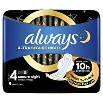 Always, Serviettes ultra secure night