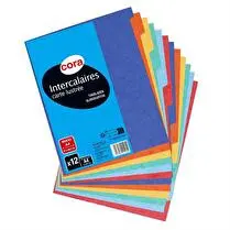 Cora, intercalaires x12 - xla4carte lustree vive cora