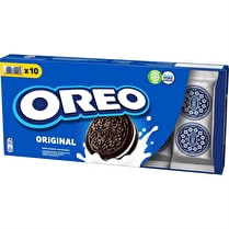 Oréo, Biscuits cacaotés fourrés goût vanille x 10
