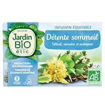 Jardin bio étic, Infusion détente sommeil bio 20 sachets