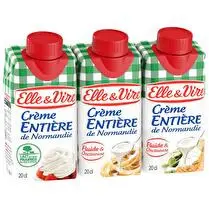 Elle & Vire, Crème entière de Normandie 30 % MG