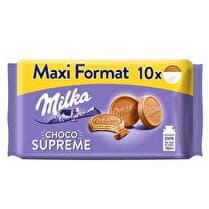 MILKA Gauffretes choco supreme enrobées au chocolat au lait x 10