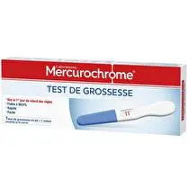 Mercurochrome, Test de grossesse