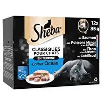 Sheba, Terrine pour chat coffret océan