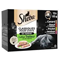 Sheba, Terrine pour chat coffret traiteur