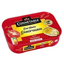 Connétable, Sardines généreuses à la sauce tomate sans huile