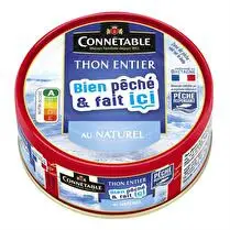Connétable, Thon entier au naturel 100 % filet