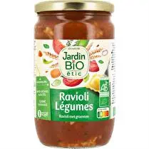 Jardin bio étic, Ravioli aux légumes BIO