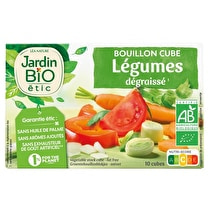 Jardin bio étic, Cube bouillon légumes dégraissé BIO
