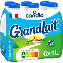 Candia, Grandlait 1/2 écrémé UHT