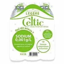 Celtic, Eau minérale gazeuse