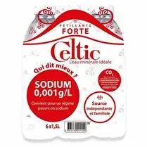 Celtic, Eau minérale gazeuse