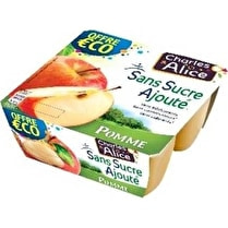 Charles & Alice, Dessert fruitier  pomme sans sucres ajoutés