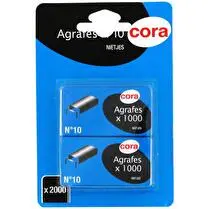 Cora, Boites d'agrafes n° 10 cora x2